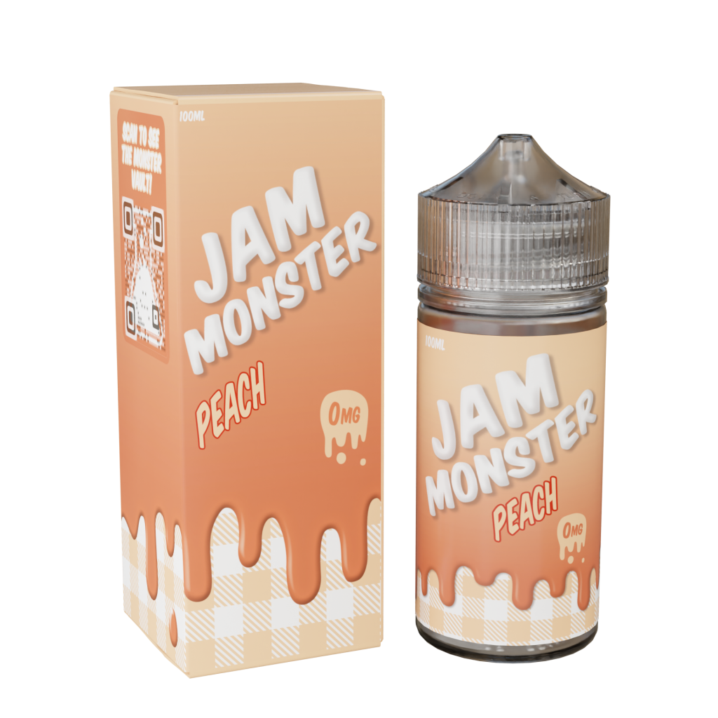 Jam Monster Peach 100ml MegaCloud Vape Shop Jam monster peach 100ml megacloud vape shop