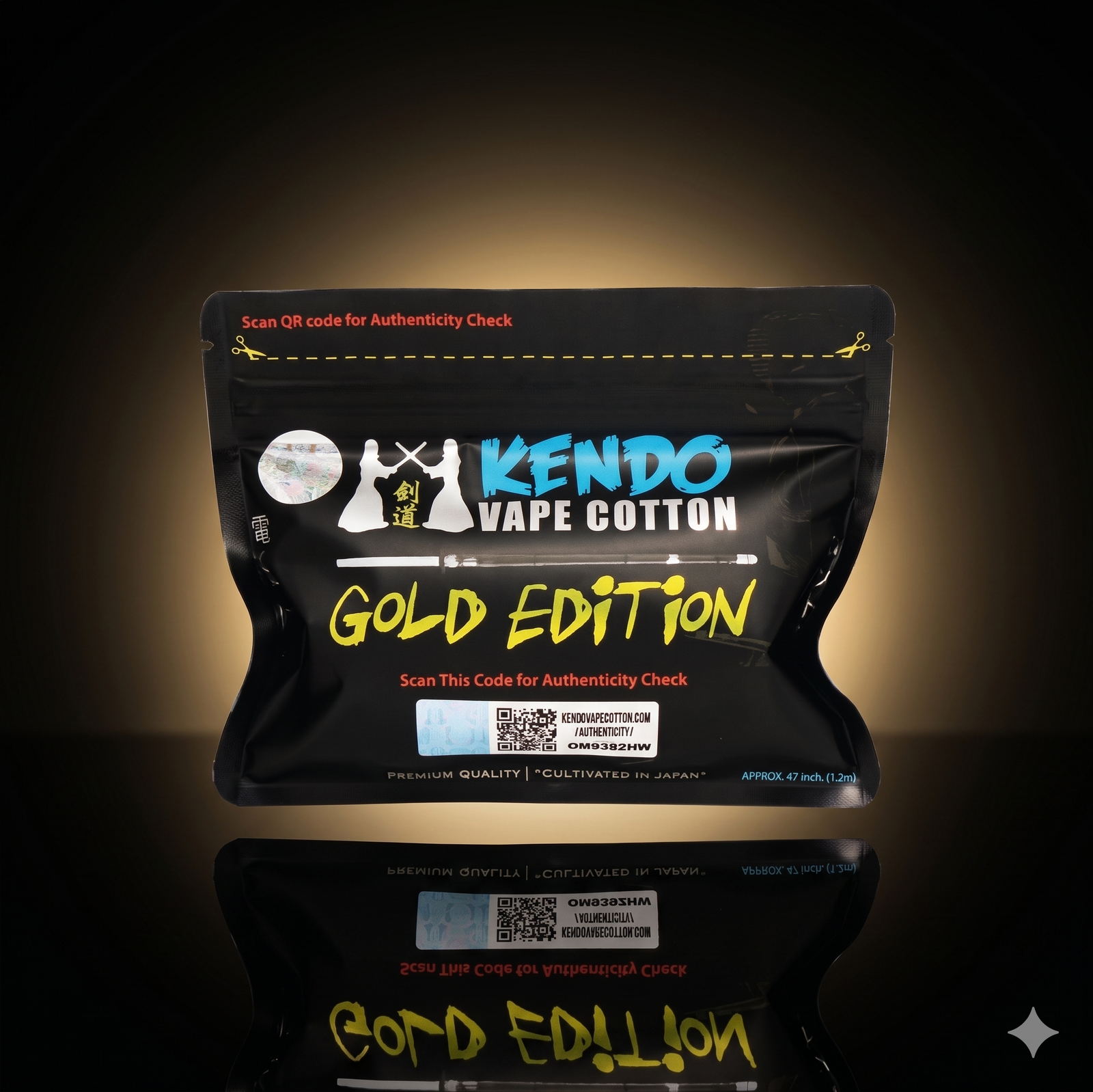 Kendo Vape Cotton Gold Edition