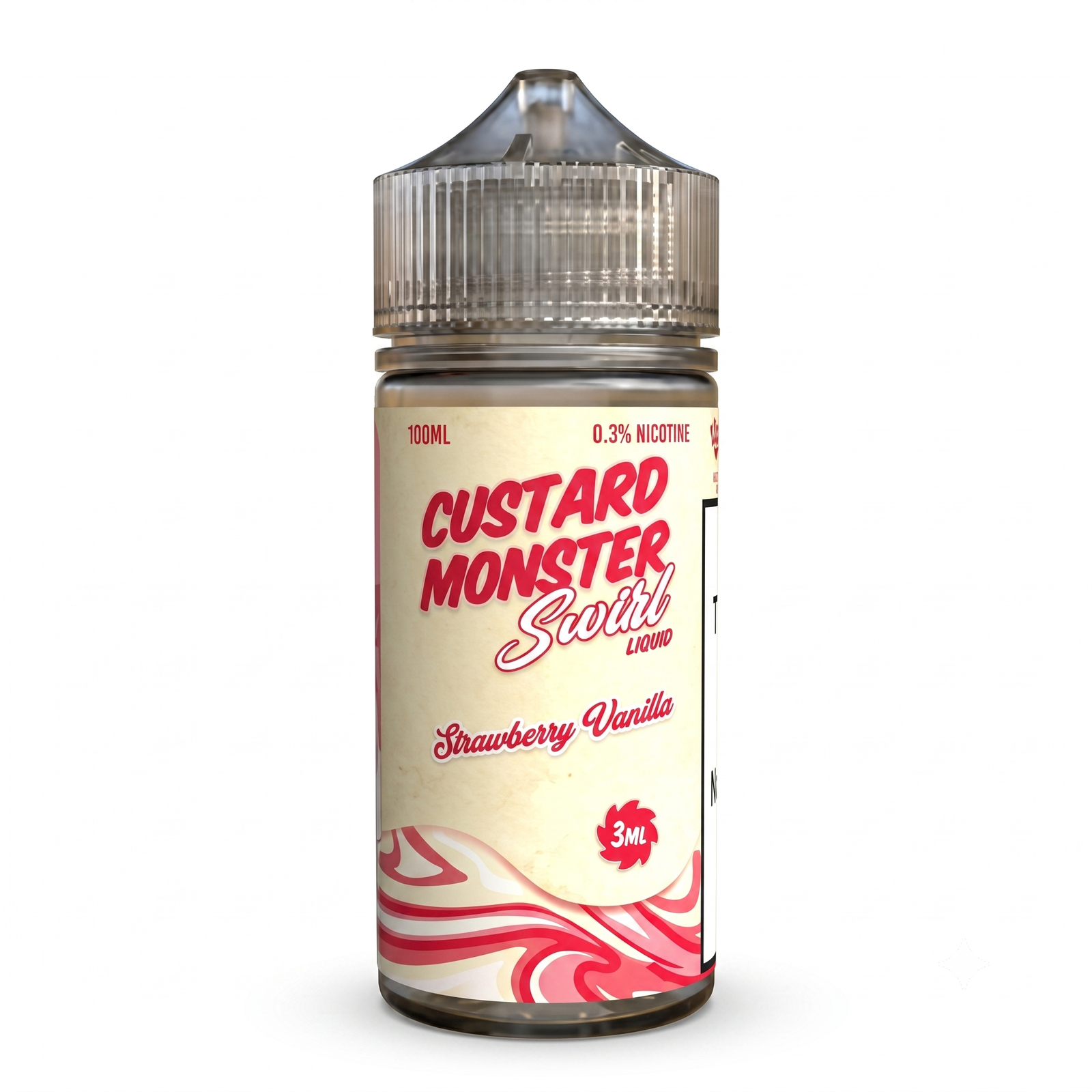 Custard Monster Swirl Strawberry Vanilla 100ml